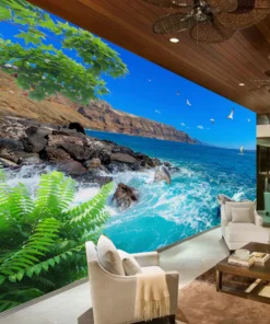 Tranh Dán Tường Phong Cảnh Biển