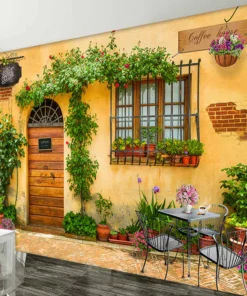 tranh 3d dán tường phòng khách