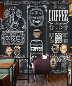Tranh Dán Tường Quán Coffee