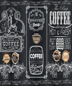 Tranh Dán Tường Quán Coffee