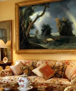 Tranh Sơn Dầu Dán Tường Bầu Trời Cầu Vồng